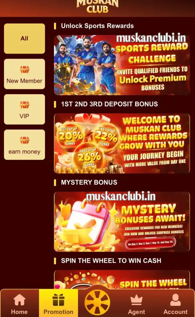 muskan club promotion
